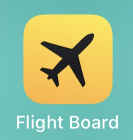 travel app icon for flight board